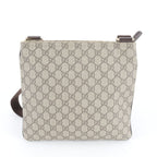 Gucci GG Supreme Leather Shoulder Bag Crossbody Messenger Business Brown — view 3