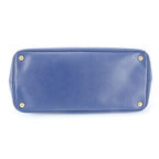 Prada Saffiano Galleria Leather Tote Triangle Logo Blue — view 5