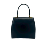 Celine Vintage Logo Calf Leather 2-Way Mini Tote Shoulder Bag Navy — view 3