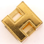 Hermes Cube Cage Ash Gold Plated Orange Pendant — view 3