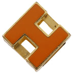 Hermes Cube Cage Ash Gold Plated Orange Pendant — view 2