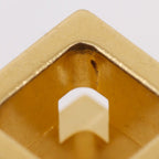 Hermes Cube Cage Ash Gold Plated Orange Pendant — view 5