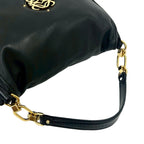Loewe Maia Anagram Logo Nappa Leather Shoulder Bag Black — view 4