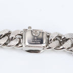 Gucci Script Logo Choker Necklace Silver — view 8