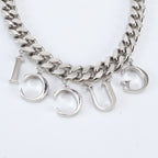 Gucci Script Logo Choker Necklace Silver — view 6