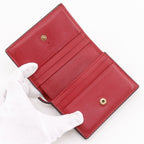 Gucci Cherry Compact Wallet GG Supreme Canvas Brown Bifold — view 6
