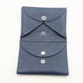 Hermes Calvi Duo Veau Epsom Navy Coin Case Business
