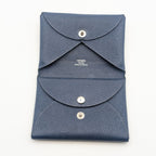 Hermes Calvi Duo Veau Epsom Navy Coin Case Business