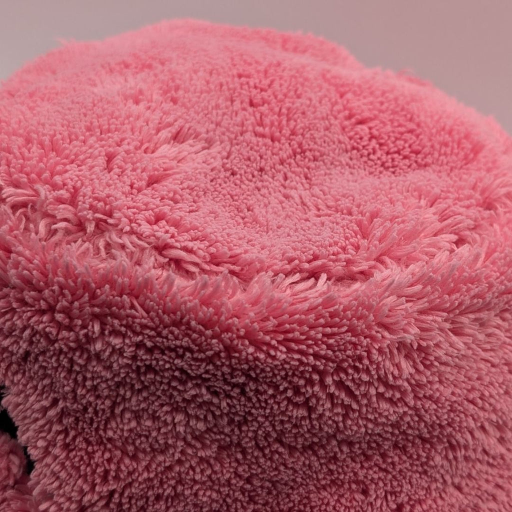 Prada Bucket Hat Terry Fur Pink Logo — view 4