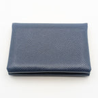 Hermes Calvi Duo Veau Epsom Navy Coin Case Business — view 2