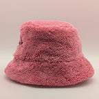 Prada Bucket Hat Terry Fur Pink Logo — view 2