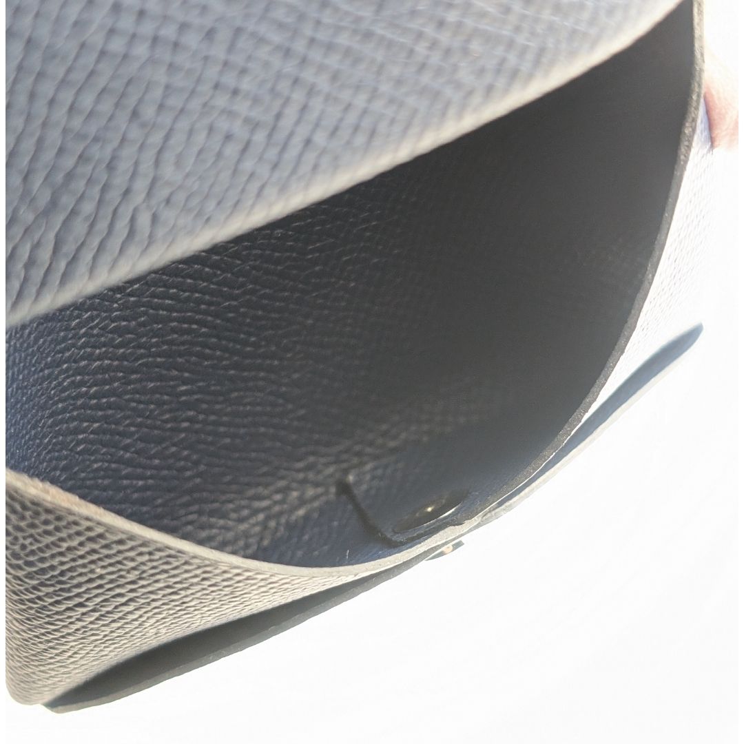 Hermes Calvi Duo Veau Epsom Navy Coin Case Business — view 7