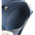 Hermes Calvi Duo Veau Epsom Navy Coin Case Business — view 6