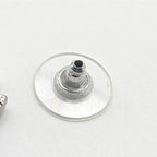 Chanel Earrings CC Logo Silver Rhinestone Recent — view 5
