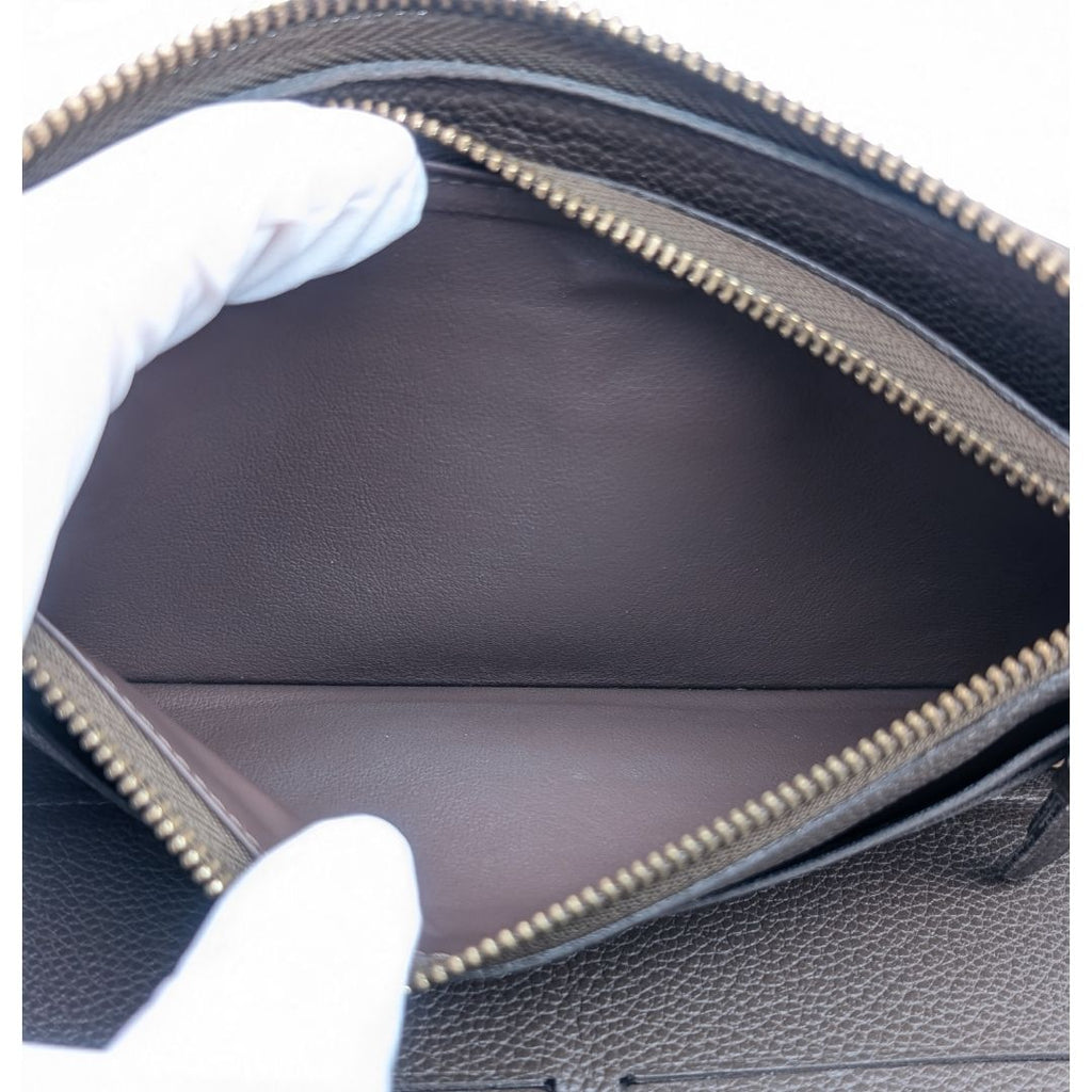 Louis Vuitton Zippy Organizer Monogram Empreinte Brown Wallet Zip Around Travel — view 8