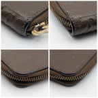 Louis Vuitton Zippy Organizer Monogram Empreinte Brown Wallet Zip Around Travel — view 3