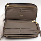 Louis Vuitton Zippy Organizer Monogram Empreinte Brown Wallet Zip Around Travel — view 7