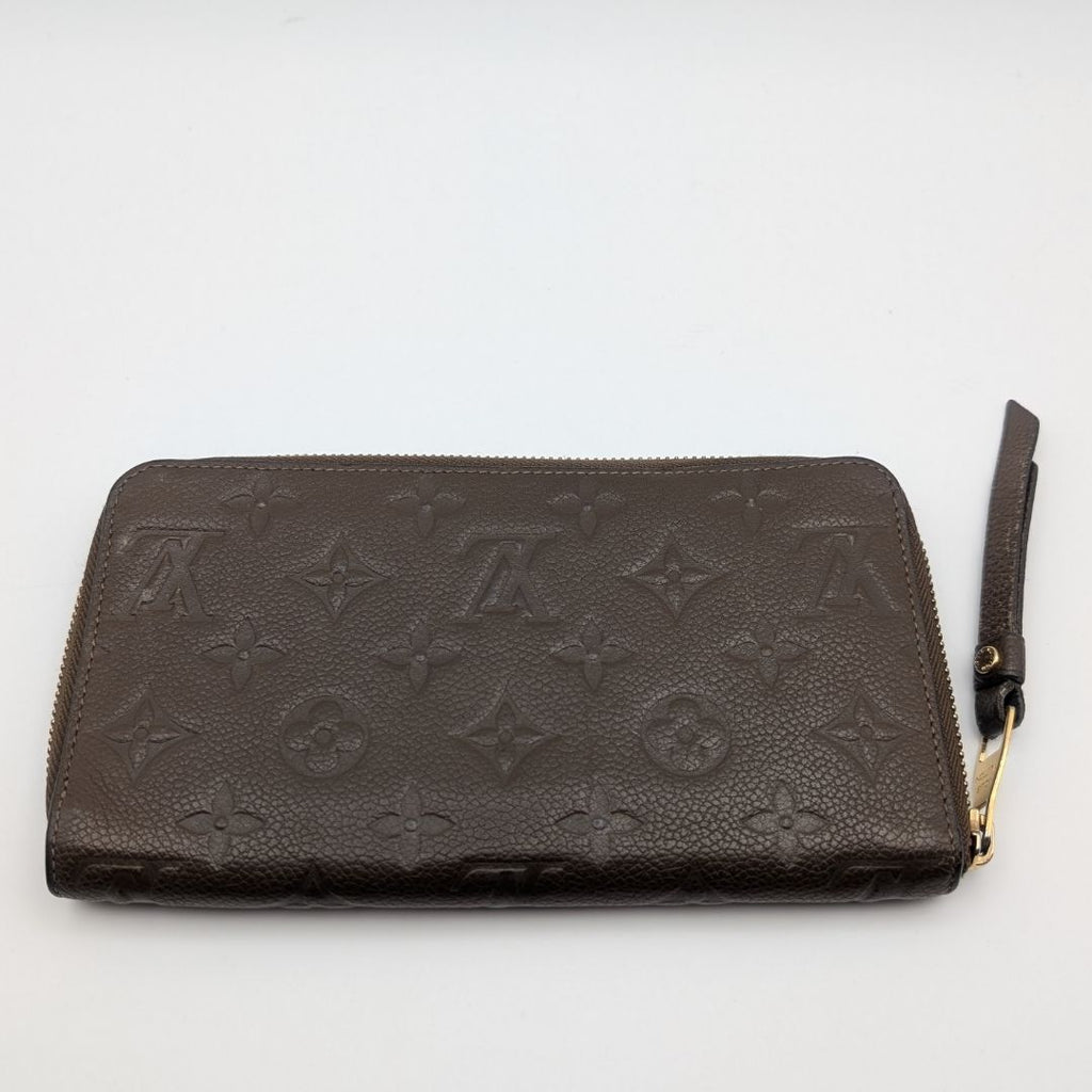 Louis Vuitton Zippy Organizer Monogram Empreinte Brown Wallet Zip Around Travel — view 2