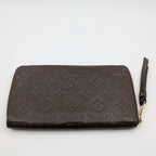 Louis Vuitton Zippy Organizer Monogram Empreinte Brown Wallet Zip Around Travel — view 2