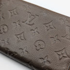 Louis Vuitton Zippy Organizer Monogram Empreinte Brown Wallet Zip Around Travel — view 4