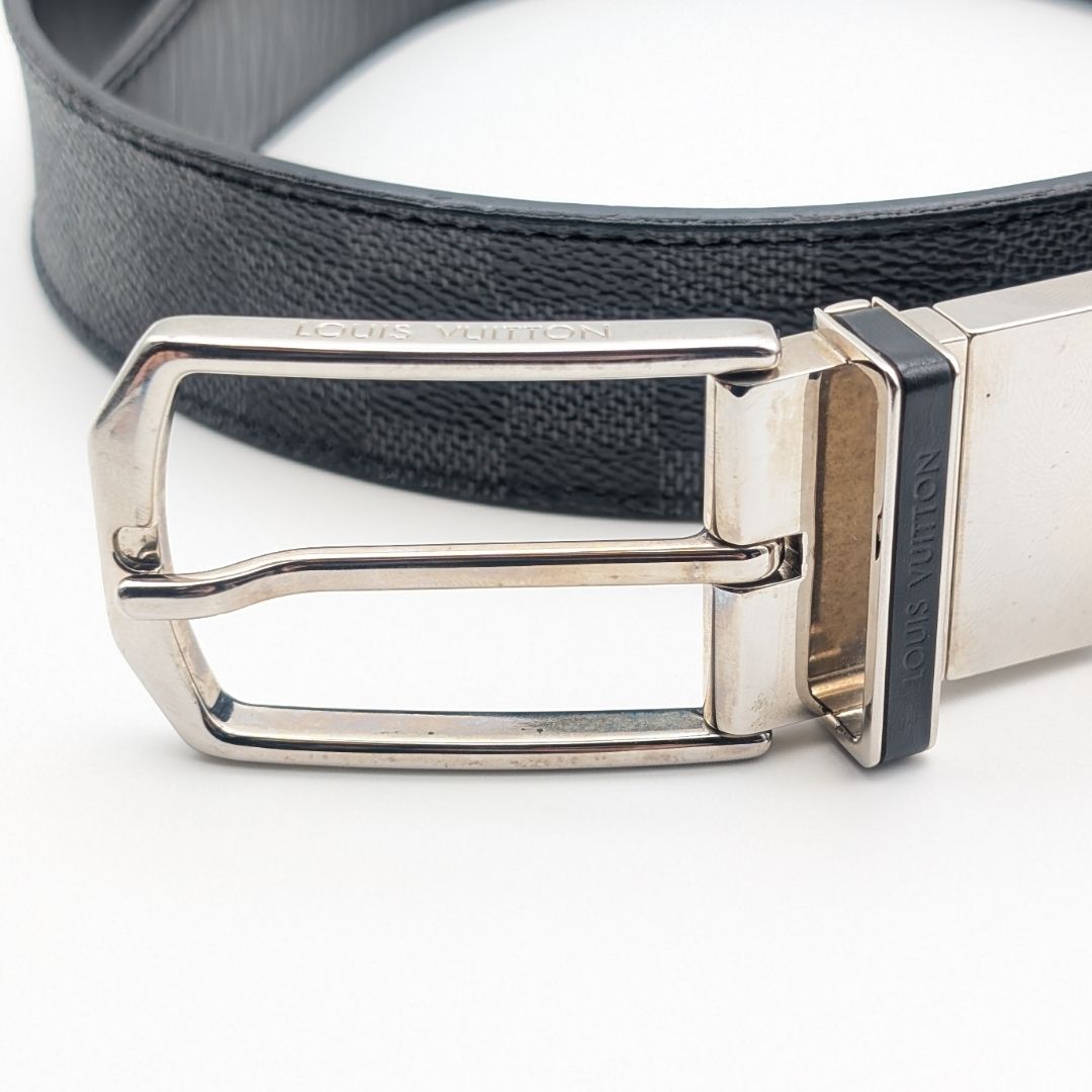 Louis Vuitton Ceinture Seattle Damier Graphite Black Belt — view 5