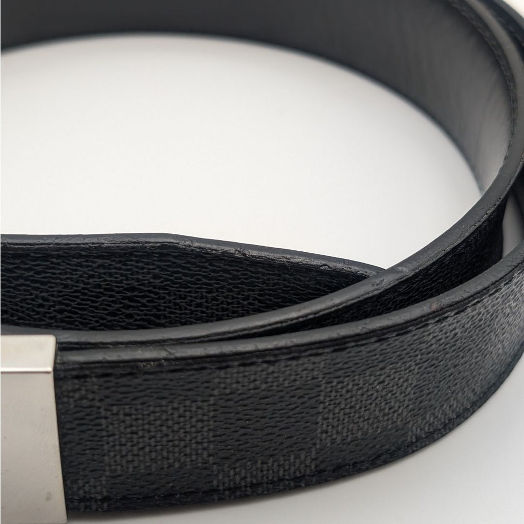 Louis Vuitton Ceinture Seattle Damier Graphite Black Belt — view 2