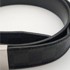 Louis Vuitton Ceinture Seattle Damier Graphite Black Belt — view 2