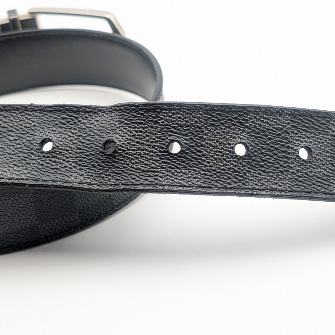 Louis Vuitton Ceinture Seattle Damier Graphite Black Belt — view 3
