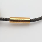Hermes Montpetit Kelly GM Etain Leather Gray Gold Bag Motif Necklace — view 9