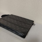 Louis Vuitton Monogram Eclipse Trunk Pochette Clutch Black — view 4