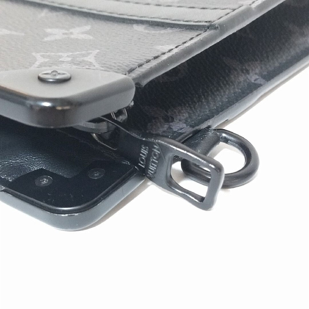 Louis Vuitton Monogram Eclipse Trunk Pochette Clutch Black — view 5