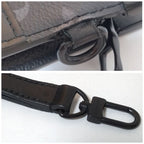 Louis Vuitton Monogram Eclipse Trunk Pochette Clutch Black — view 7