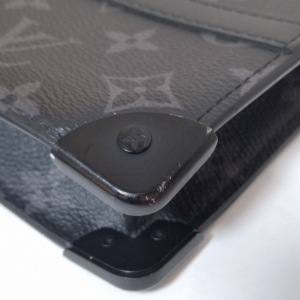 Louis Vuitton Monogram Eclipse Trunk Pochette Clutch Black — view 6