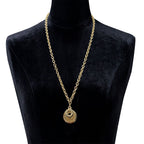 Celine Triple Circle Logo Strand Necklace — view 5