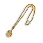 Celine Triple Circle Logo Strand Necklace — view 3