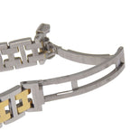 Hermes Clipper Stainless Steel Gold Plated Quartz Analog Display White Dial — view 7