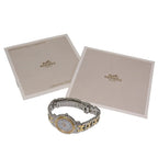 Hermes Clipper Stainless Steel Gold Plated Quartz Analog Display White Dial — view 8