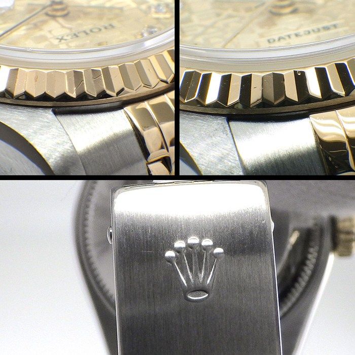 Rolex Watch Datejust No 10 Points Diamond Index Champagne Color Computer Dial — view 6
