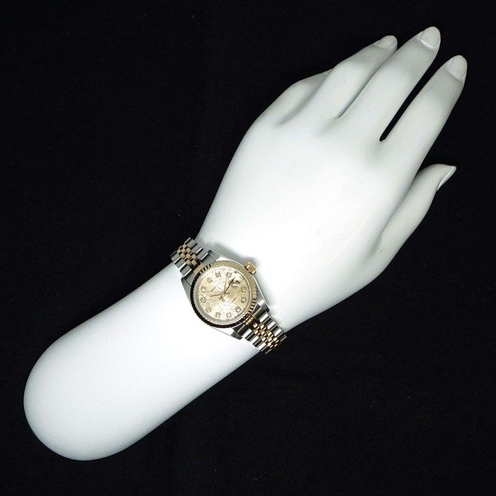 Rolex Watch Datejust No 10 Points Diamond Index Champagne Color Computer Dial — view 8