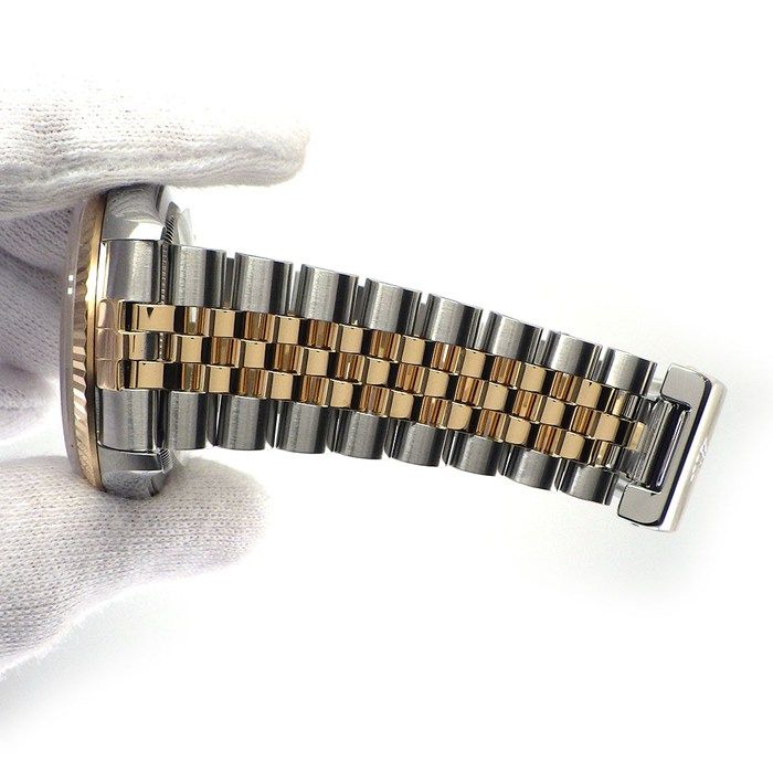 Rolex Watch Datejust S Number 10 Points Diamond Index White Dial Date 18k — view 8