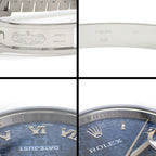 Rolex Watch Datejust No Roulett Blue Computer Dial Roman Index Date 18k White — view 5