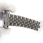 Rolex Watch Datejust No Roulett Blue Computer Dial Roman Index Date 18k White — view 7