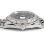 Rolex Watch Datejust No Roulett Blue Computer Dial Roman Index Date 18k White — view 2