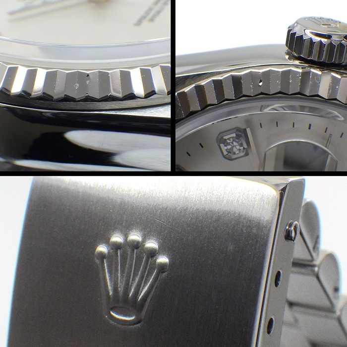 Rolex Watch Datejust T Number 10 Points Diamond Index Silver Sunray Dial Date — view 7