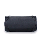 Celine Shoulder Bag Luggage Nano Black Drummed Calfskin Silver — view 4