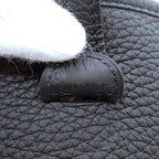 Hermes Shoulder Bag Evelyne TPM Amazone Black Taurillon Clemence Gold — view 7