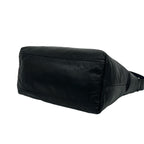 Prada Log Leather Shoulder Bag Tote Black — view 8