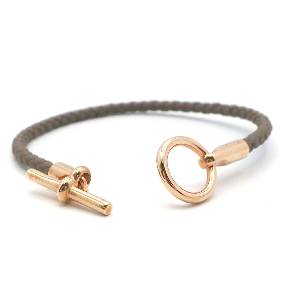 Hermes Ten Glenan Bracelet Etoupe Gold — view 2