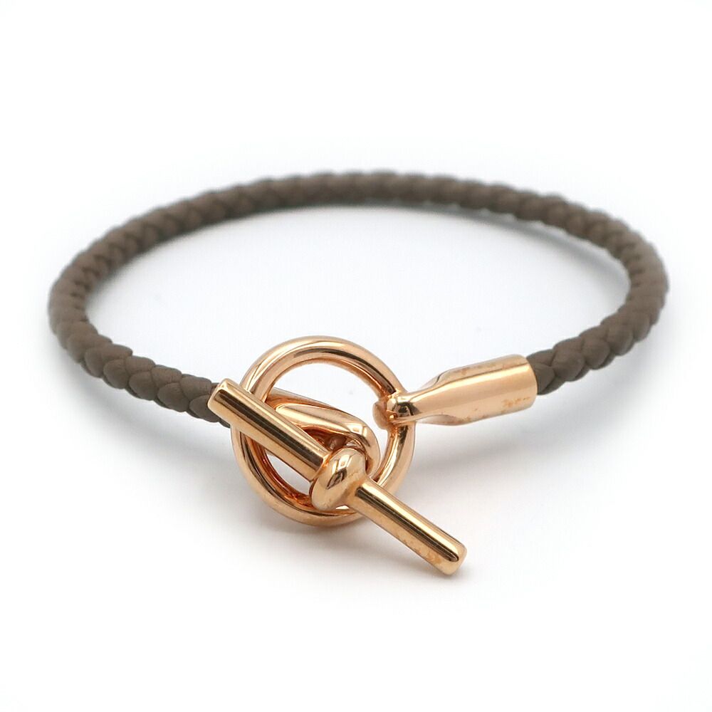 Hermes Ten Glenan Bracelet Etoupe Gold