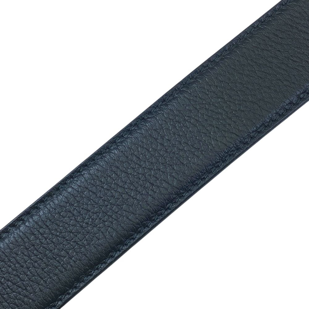Dior Logo Buckle Belt Leather Black Daily Practical — view 6